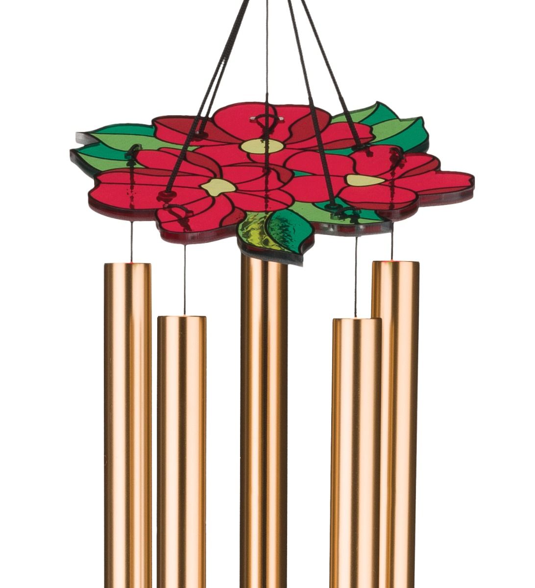 Regal Floral Bird  Cardinal 32\" Wind Chime 