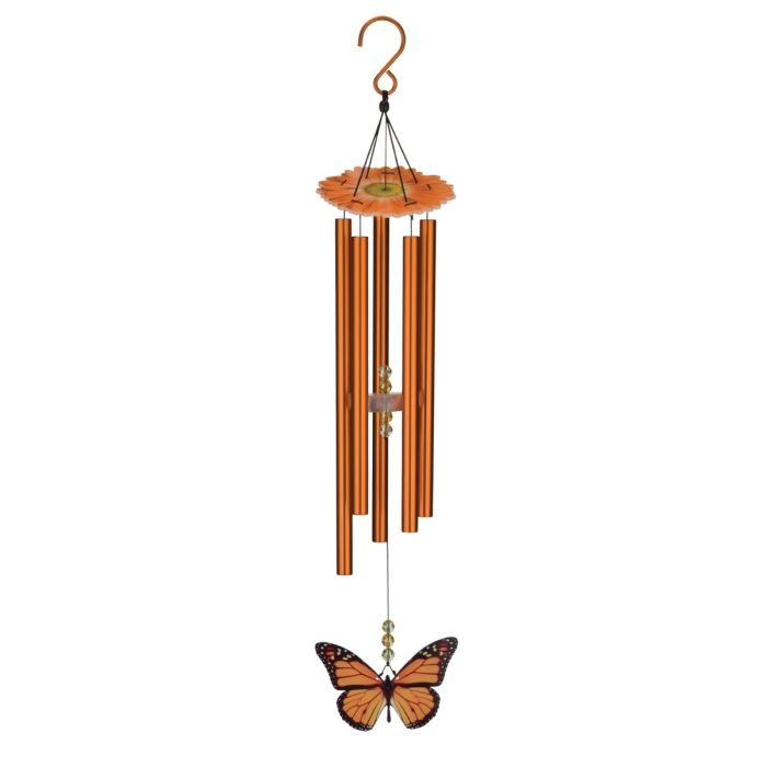 Regal Butterfly Orange Monarch 32" Wind Chime