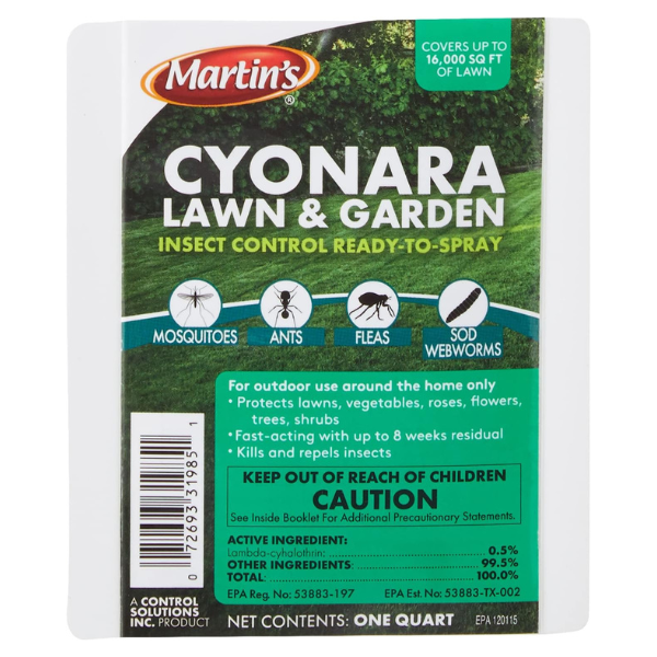 Cyonara Insect Control RTS Label 1