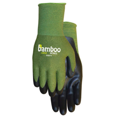 Bamboo Gardener Nitrile Palm Gloves 