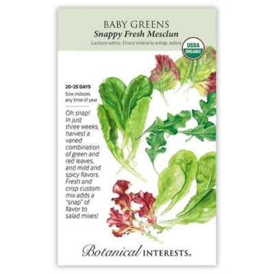Baby Greens - Snappy Fresh Mesclun Organic