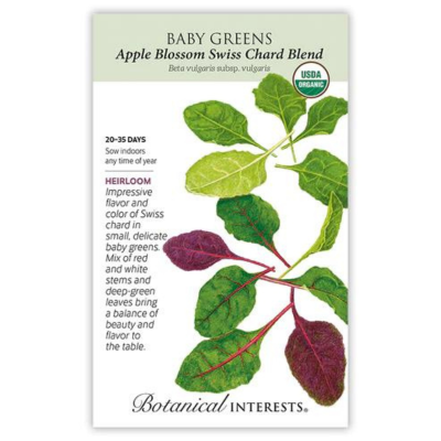 Baby Greens - Apple Blossom Swiss Chard Blend Organic