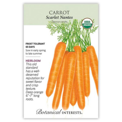 Carrot Scarlet Nantes Organic