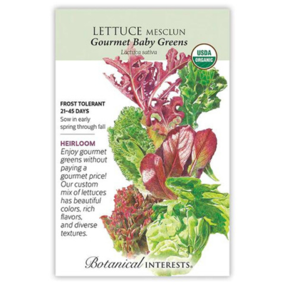 Lettuce Mesclun Gourmet Baby Greens Organic