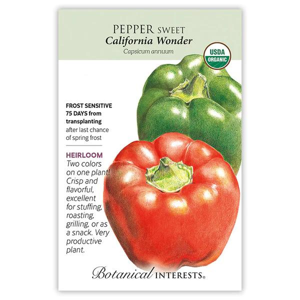 Pepper Sweet California Wonder Organic