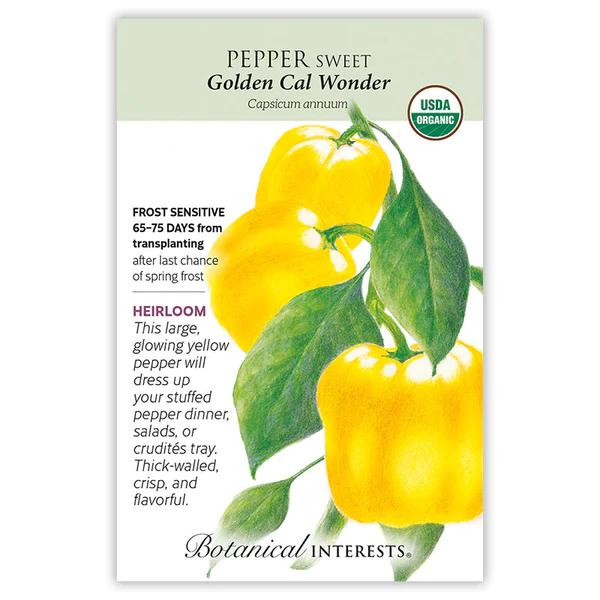 Pepper Sweet Golden Cal Wonder Organic