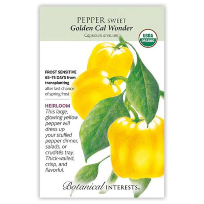 Pepper Sweet Golden Cal Wonder Organic