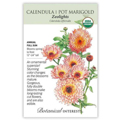Calendula Zeolights (Pot Marigold) Organic
