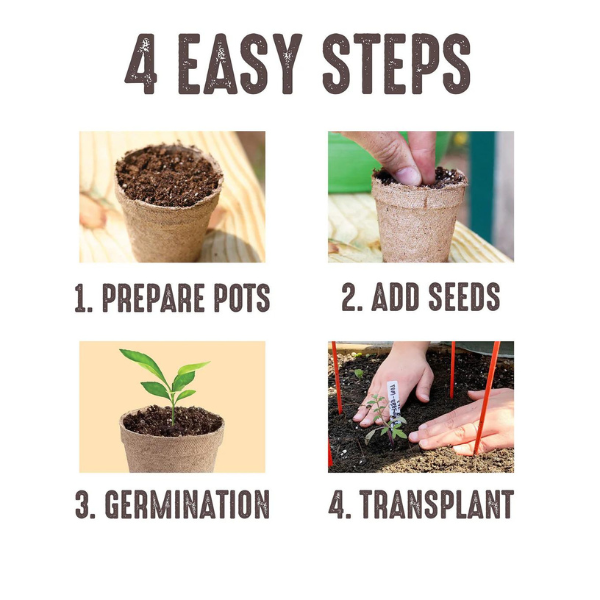 Jiffy 3\" Seed Starting Peat Pots