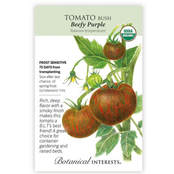 Tomato Bush Beefy Purple Organic