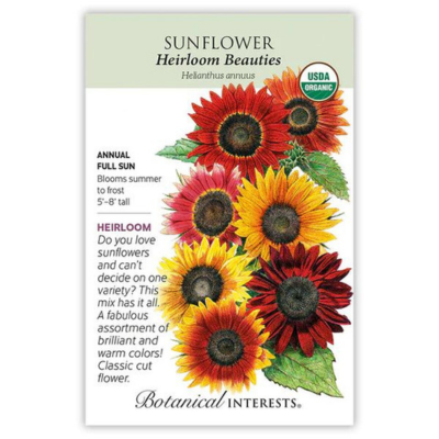 Sunflower Heirloom Beauties Organic