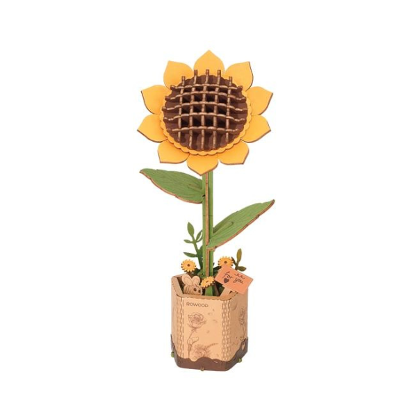 3D Wooden Puzzle Sunflower