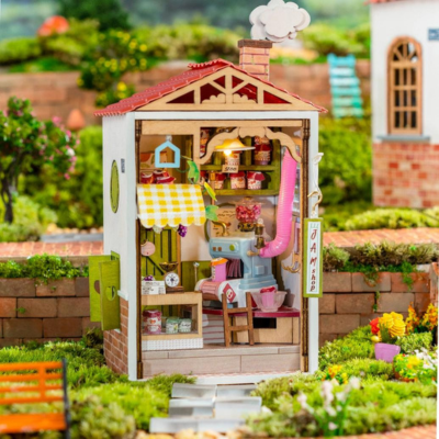 DIY Miniature House Kit: Jam Shop