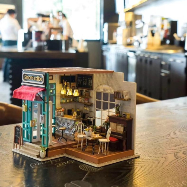 DIY Miniature House Kit: Simon's Coffee