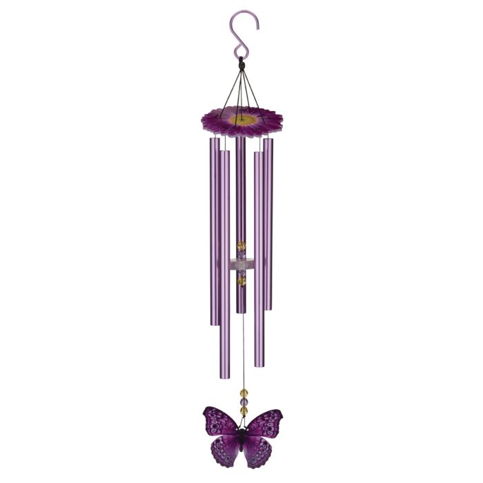 Regal Butterfly Purple Emperor 32" Wind Chime