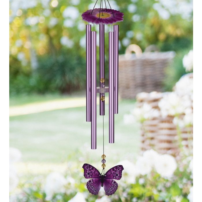 Regal Butterfly Purple Emperor 32" Wind Chime